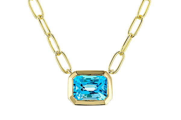 D302-42258: NECKLACE 1.20 SWISS BLUE TOPAZ (18")