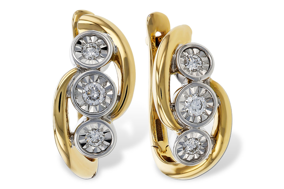 D302-44013: EARRINGS .25 TW