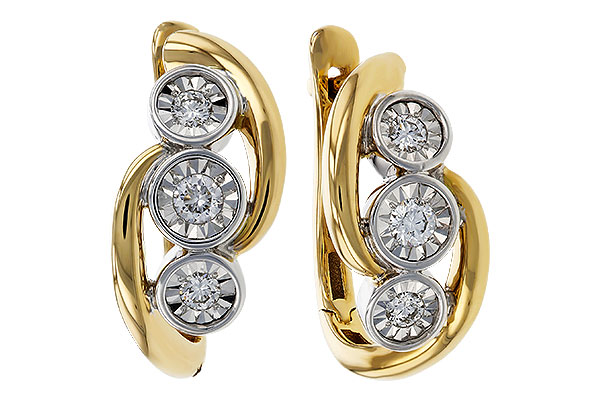 D302-44013: EARRINGS .25 TW