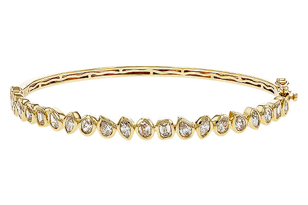 D302-44049: BANGLE 1.65 TW FANCY CUT DIAS