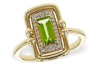D302-44922: LDS RG .72 PERIDOT .84 TGW (8x4MM PER)