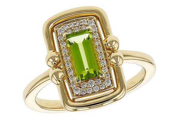 D302-44922: LDS RG .72 PERIDOT .84 TGW (8x4MM PER)
