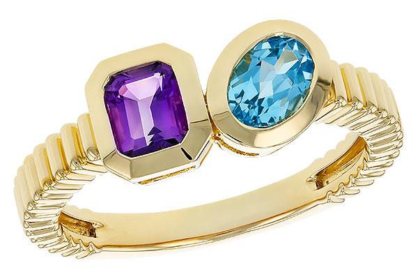D302-44931: LDS RG .82 TW SEMI-PRECIOUS (AMY,SWISS BT)
