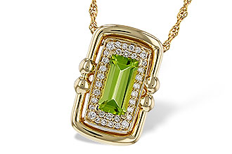 D302-44940: NECKLACE .72 PERIDOT .84 TGW (8x4MM PER)
