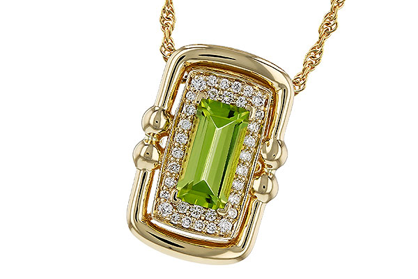 D302-44940: NECKLACE .72 PERIDOT .84 TGW (8x4MM PER)