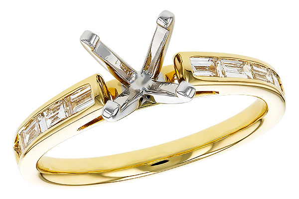D303-27649: LDS SEMI DIA RG .38 TW BAGUETTES
