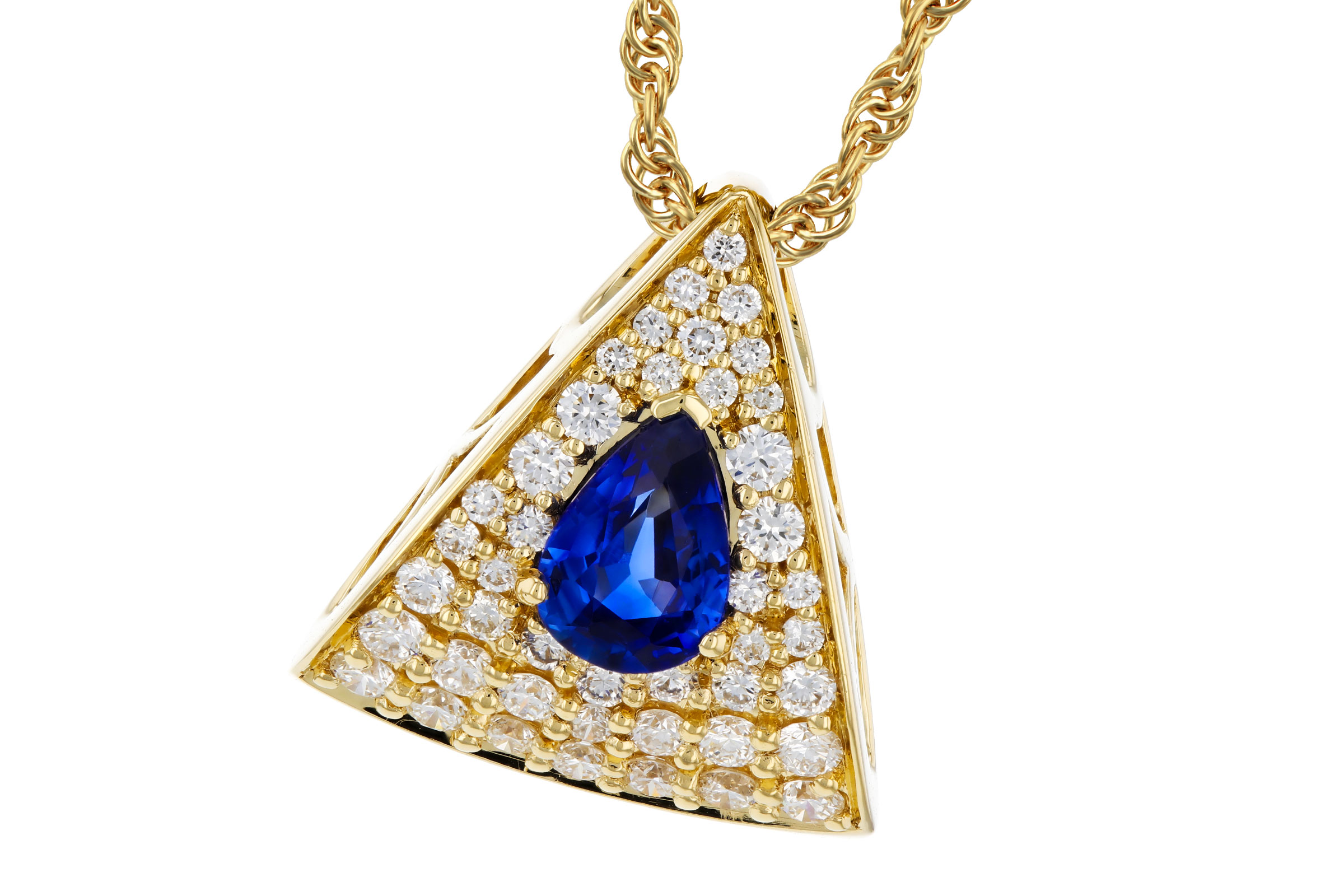 D303-29531: NECKLACE .51 SAPPHIRE .85 TGW (6x4MM SA)