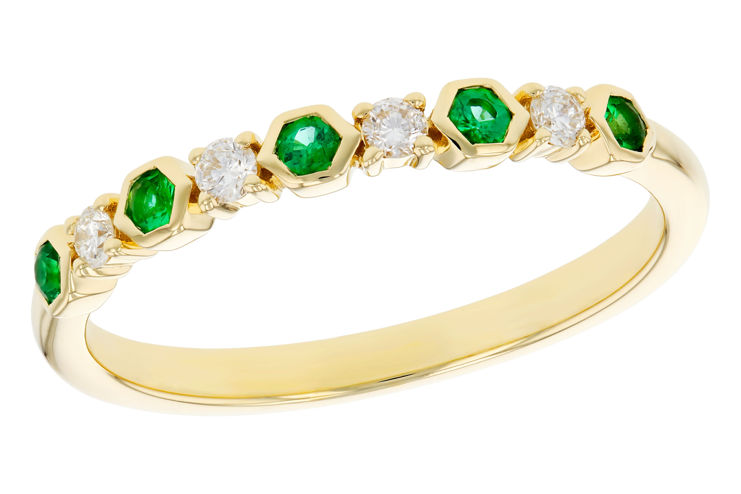 D303-30395: LDS WED RG .10 TW EMERALD .20 TGW