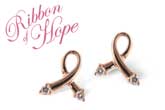 E027-90413: PINK GOLD EARRINGS .07 TW