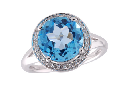 E215-12267: LDS RG 4.17 BLUE TOPAZ 4.32 TGW