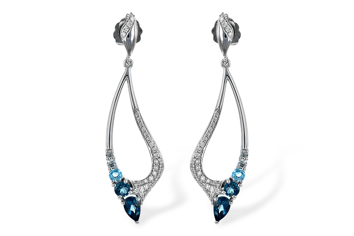 E216-97649: EARR .98 BLUE TOPAZ 1.25 TGW