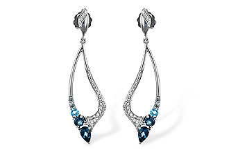 E216-97649: EARR .98 BLUE TOPAZ 1.25 TGW