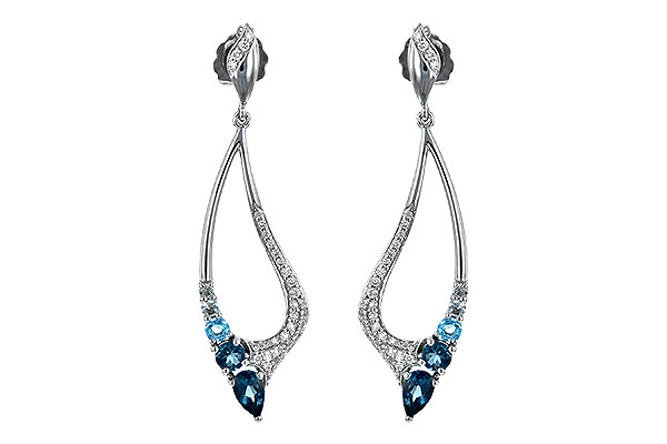 E216-97649: EARR .98 BLUE TOPAZ 1.25 TGW