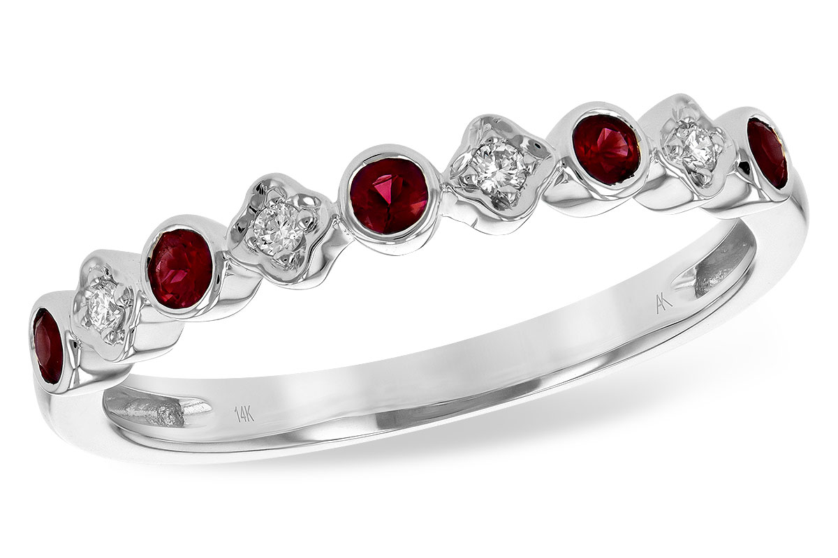 E216-99531: LDS WED RG .21 TW RUBY .25 TGW