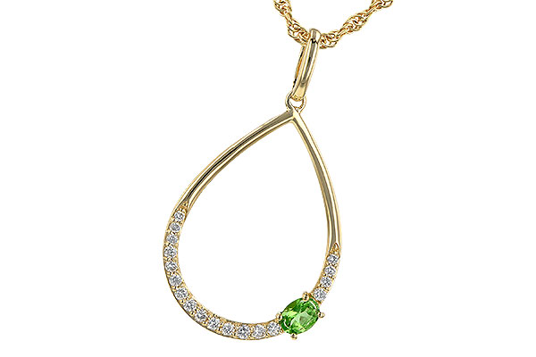 E217-89504: NECK .17 GREEN GARNET .26 TGW