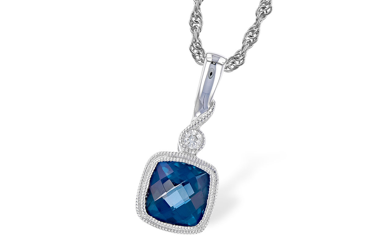 E301-45822: NECK 1.05 LONDON BLUE TOPAZ 1.07 TGW