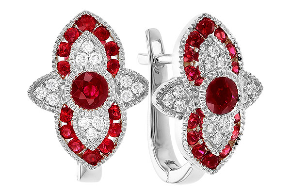 E301-45849: EARR .78 TW RUBY .90 TGW