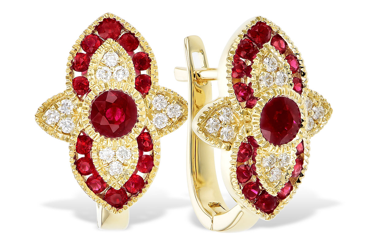 E301-45849: EARR .78 TW RUBY .90 TGW