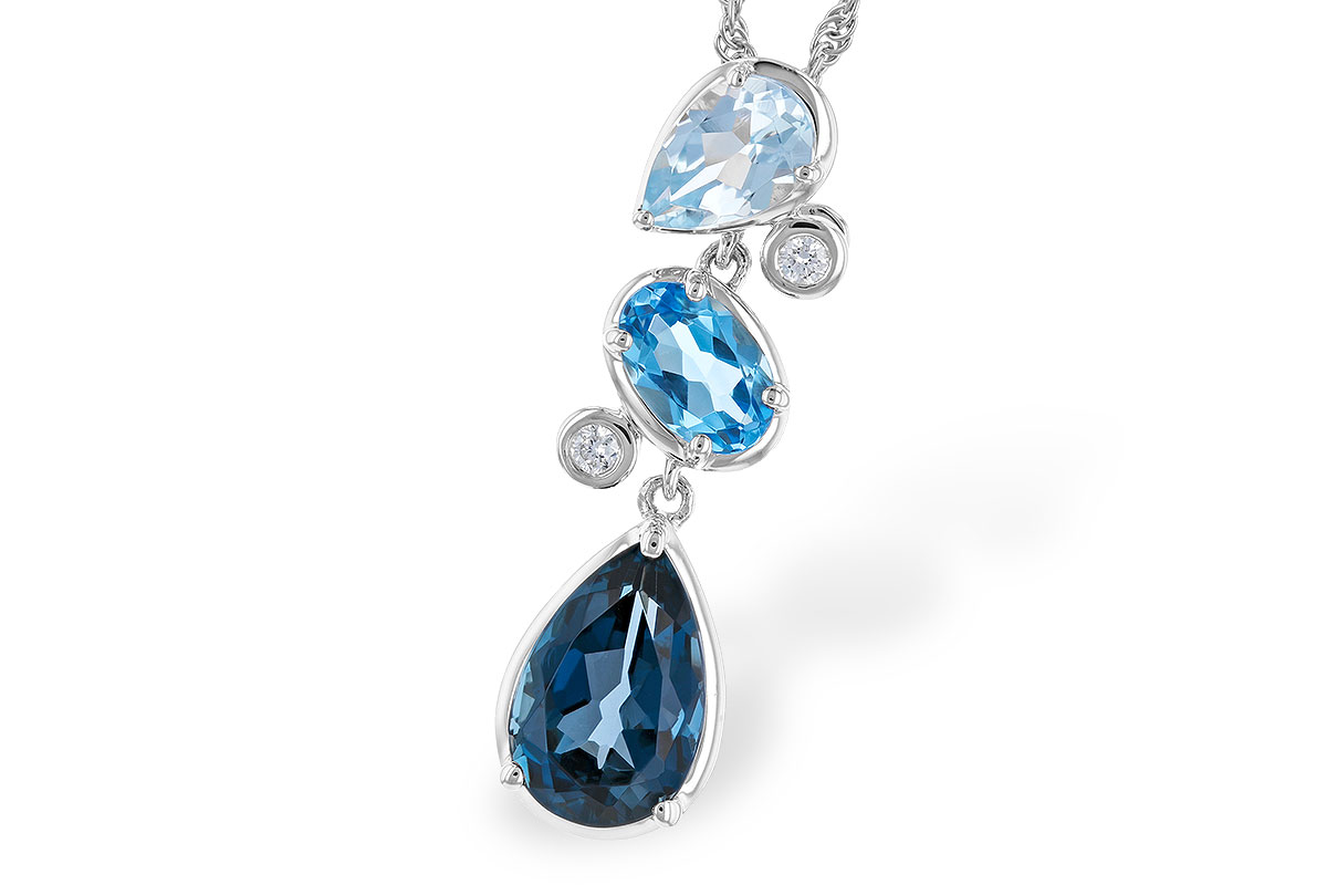 E301-48622: NECK 1.99 TW BLUE TOPAZ 2.02 TGW