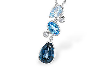 E301-48622: NECK 1.99 TW BLUE TOPAZ 2.02 TGW