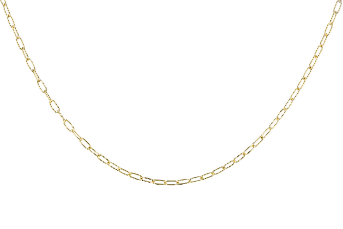 E301-51349: PAPERCLIP SM (22IN, 2.40MM, 14KT, LOBSTER CLASP)