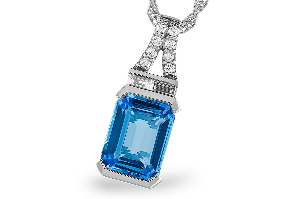 E301-52213: NECK 2.64 LONDON BLUE TOPAZ 2.80 TGW (9x7MM BT)