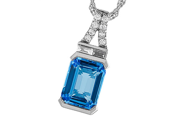 E301-52213: NECK 2.64 LONDON BLUE TOPAZ 2.80 TGW (9x7MM BT)