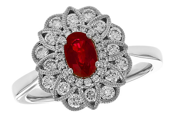 E301-53122: LDS RG .55 TW RUBY 1.07 TGW (6x4MM RUBY)