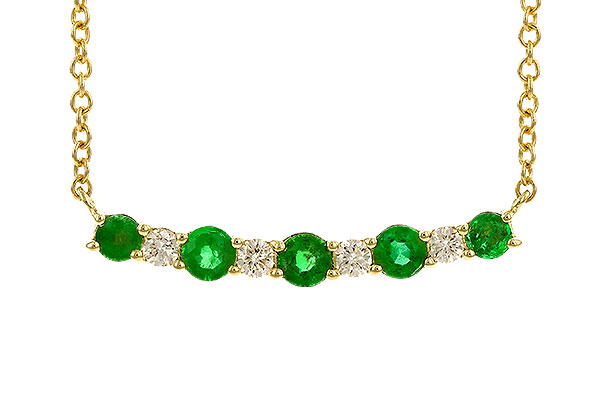 E301-53131: NECK .43 TW EMERALD .55 TGW