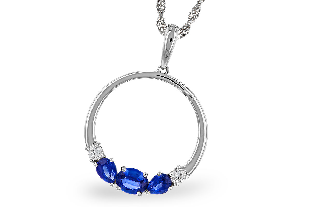 E302-38567: NECKLACE .81 SAPP .91 TGW