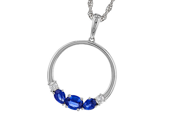 E302-38567: NECKLACE .81 SAPP .91 TGW