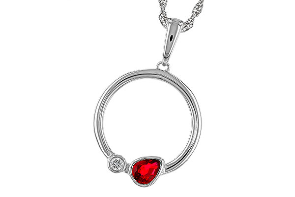 E302-38613: NECKLACE .24 RUBY .26 TGW