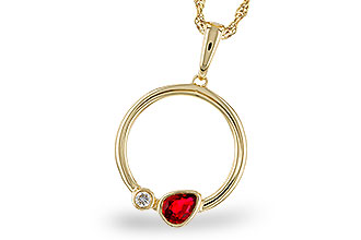 E302-38613: NECKLACE .24 RUBY .26 TGW