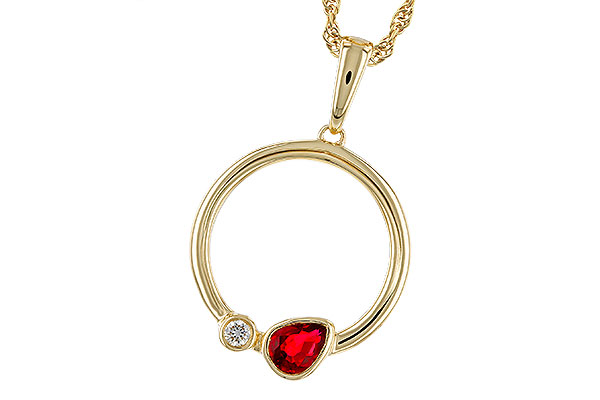 E302-38613: NECKLACE .24 RUBY .26 TGW