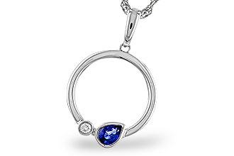 E302-38622: NECKLACE .26 SAPPHIRE .28 TGW