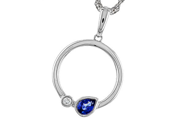 E302-38622: NECKLACE .26 SAPPHIRE .28 TGW