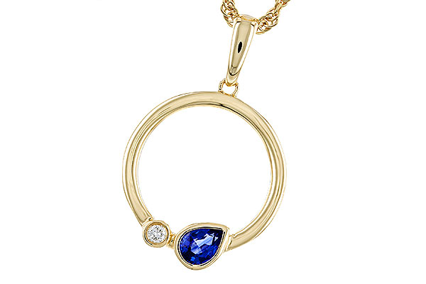 E302-38622: NECKLACE .26 SAPPHIRE .28 TGW
