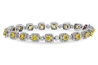 E302-40413: BRACELET 4.37 FANCY YELLOW DIAS 7.12 TW (7")