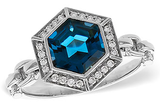 E302-42222: LDS RG 2.03 LONDON BLUE TOPAZ 2.14 TGW (7.5MM LBT)