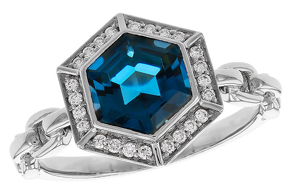 E302-42222: LDS RG 2.03 LONDON BLUE TOPAZ 2.14 TGW (7.5MM LBT)
