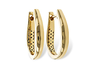 E302-42258: GOLD EARRINGS (17MM)