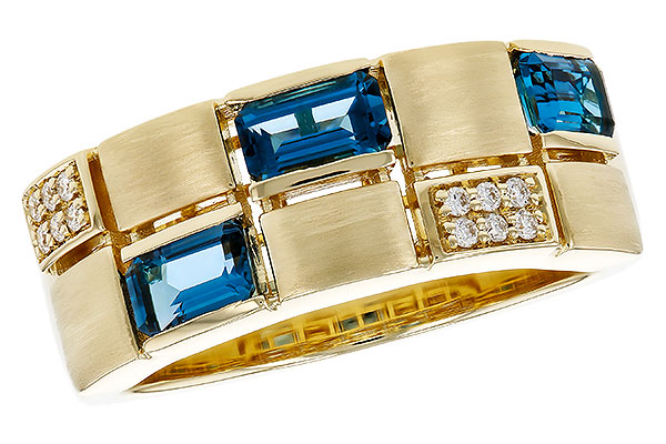 E302-43158: LDS RG .94 LONDON BLUE TOPAZ 1.00 TGW