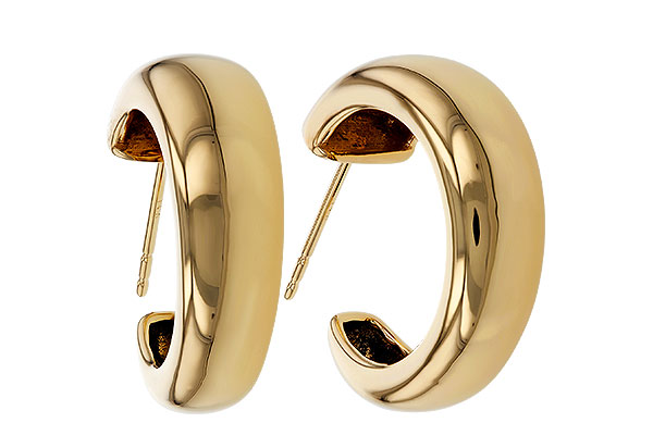 E302-44013: GOLD EARRINGS (20MM)