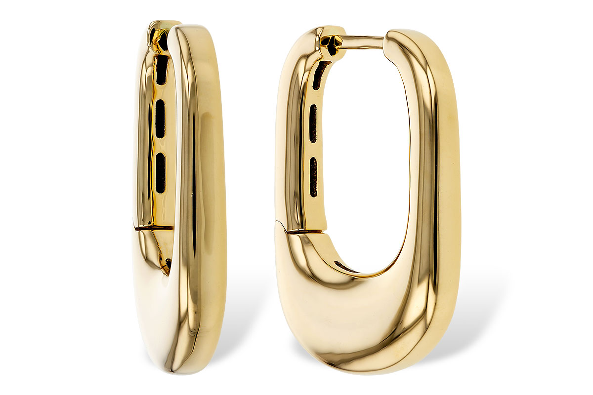 E302-44022: GOLD EARRINGS (24MM)