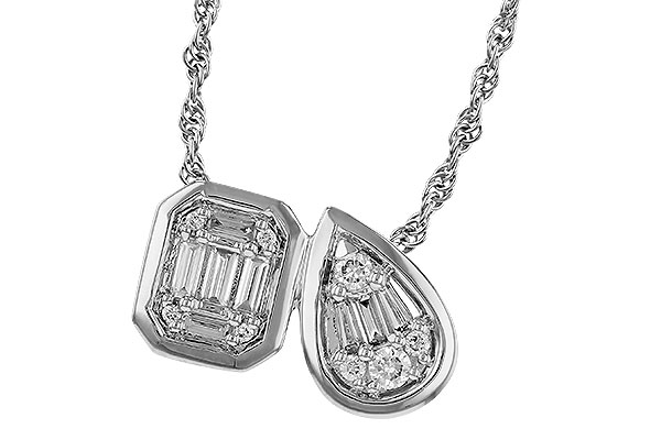E302-44058: NECKLACE .17 BAG .25 TW