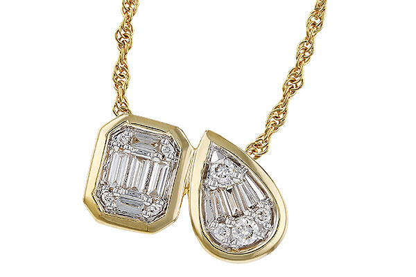 E302-44058: NECKLACE .17 BAG .25 TW