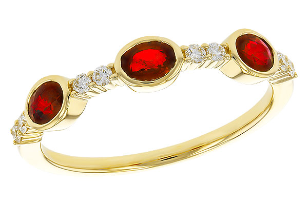 E302-44913: LDS WED RG .66 TW RUBY .78 TGW