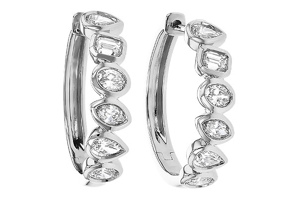 E303-27640: EARRINGS 1.10 TW FANCY CUT DIAS