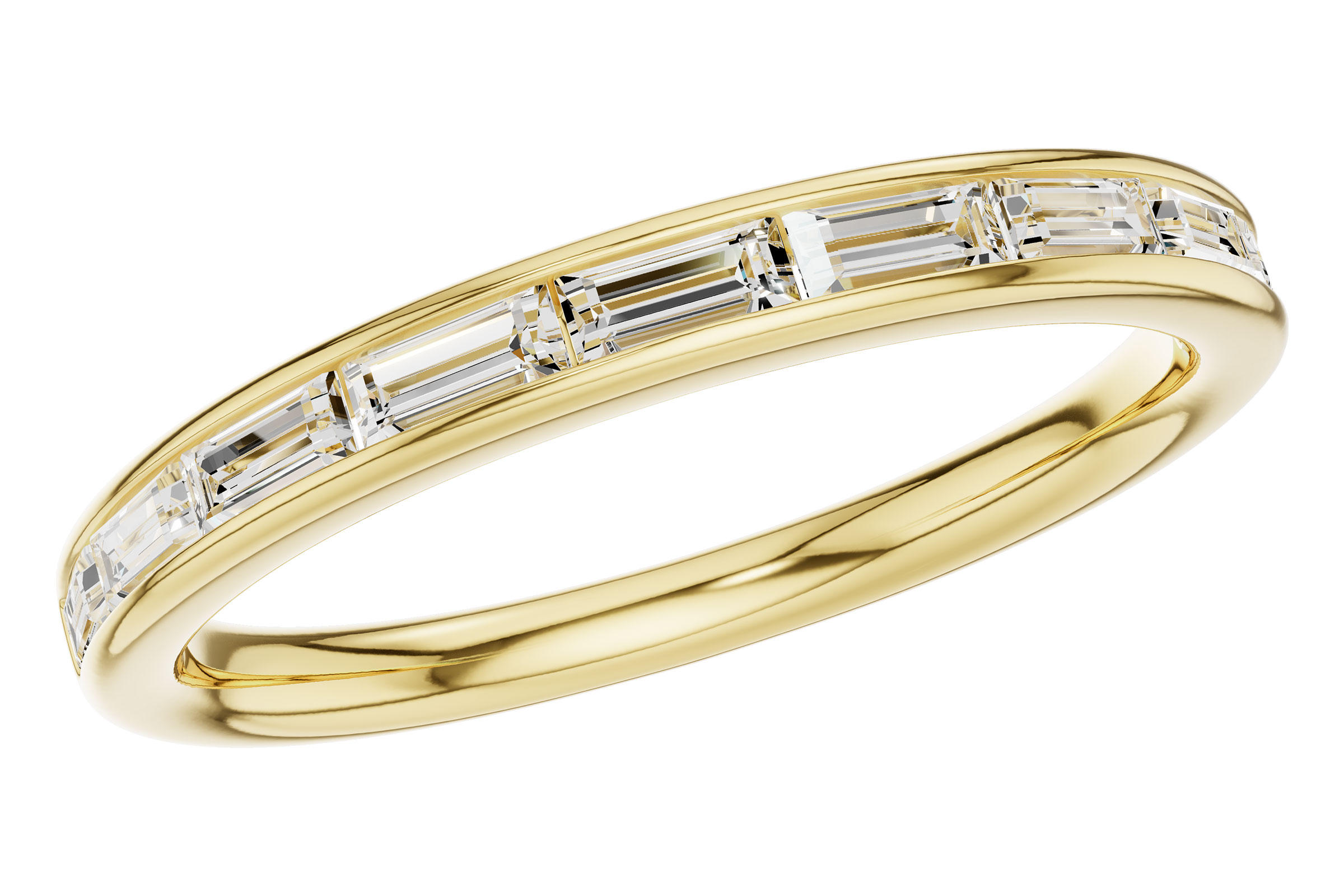 E303-27649: LDS DIA WED RG .44 TW BAGUETTES