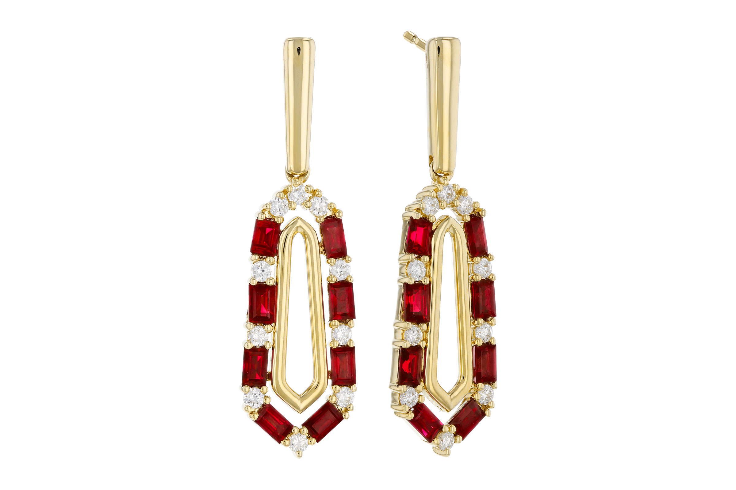 E303-30413: EARR .98 TW RUBY 1.26 TGW